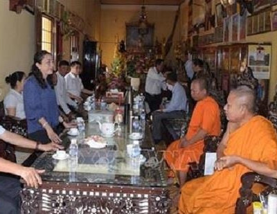 Đoàn công tác Hội đồng dân tộc của Quốc hội chúc Tết Chôl Chnăm Thmây tại Bạc Liêu