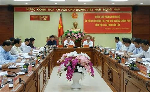 Phó Thủ tướng Vương Đình Huệ làm việc tại Đắk Lắk