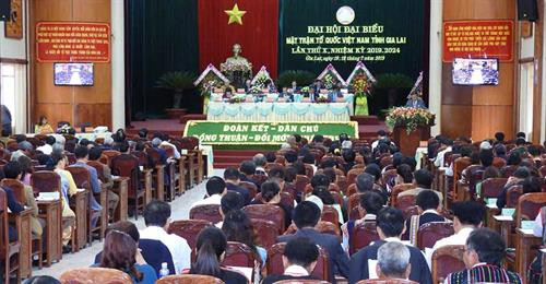 Đại hội đại biểu Mặt trận Tổ quốc Việt Nam tỉnh Gia Lai nhiệm kỳ 2019-2024