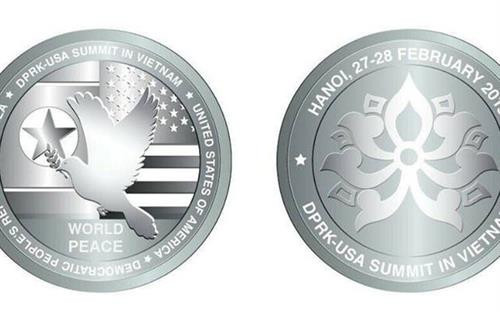 Phát hành Bộ sản phẩm đồng xu bạc chào mừng Hội nghị Thượng đỉnh Hoa Kỳ-Triều Tiên lần hai