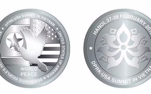 Phát hành Bộ sản phẩm đồng xu bạc chào mừng Hội nghị Thượng đỉnh Hoa Kỳ-Triều Tiên lần hai