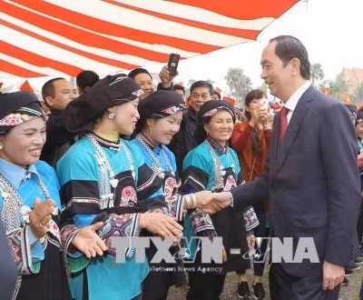 Chủ tịch nước Trần Đại Quang: Thực hiện những giải pháp, việc làm cụ thể, thiết thực hỗ trợ đồng bào các dân tộc