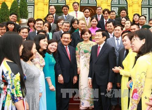 Chủ tịch nước tiếp Đoàn cán bộ chủ chốt huyện Củ Chi