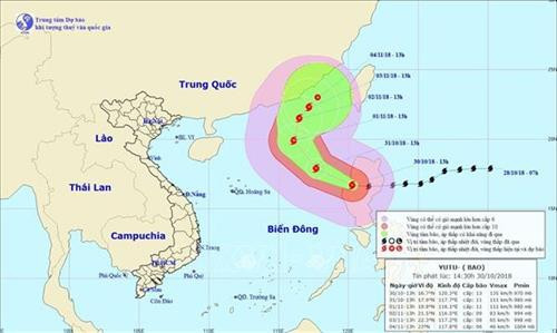Thời tiết ngày 31/10: Bão số 7 giật cấp 13 di chuyển theo hướng Tây Bắc, Bắc Bộ sáng và đêm trời rét