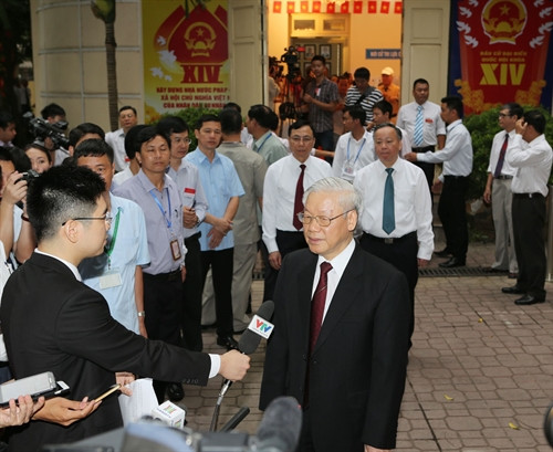 Tổng Bí thư Nguyễn Phú Trọng : Các đại biểu được bầu lần này sẽ hết lòng vì dân, vì