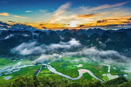 Thung lũng Bắc Sơn nhuộm vàng mùa lúa chín