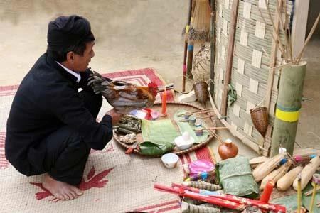 Tết cơm mới dân tộc Cống ở Điện Biên