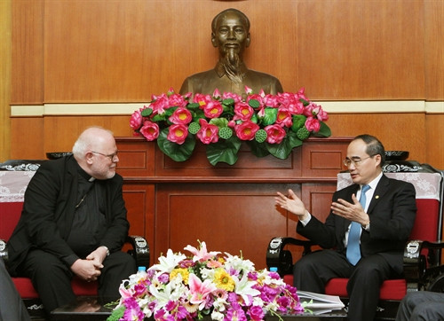 Chủ tịch Ủy ban Trung ương MTTQ Việt Nam Nguyễn Thiện Nhân tiếp Đức Hồng y, Chủ tịch Hội đồng Giám mục CHLB Đức