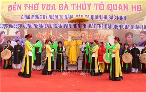 Lễ hội Vua Bà Thủy tổ Quan họ năm 2019