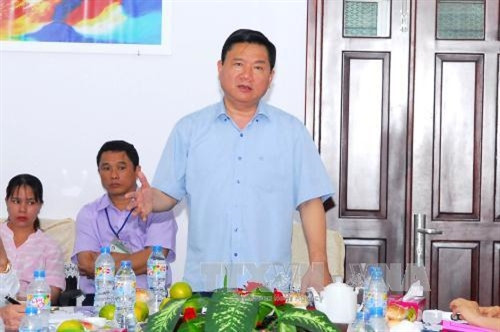Bí thư Thành ủy Đinh La Thăng làm việc tại Trường Đại học Y khoa Phạm Ngọc Thạch