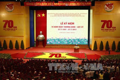 Lễ kỷ niệm trọng thể 70 năm Ngày Thương binh – Liệt sỹ 27/7
