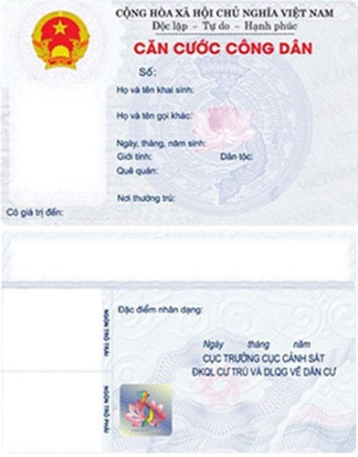 Cấp thẻ căn cước công dân- tiện lợi 3 trong 1