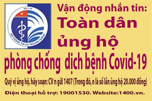 Dịch COVID-19: Hệ thống 1407 nhận được hơn 126 tỷ đồng ủng hộ chống dịch
