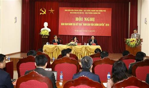Hội nghị đánh giá kết quả “Năm dân vận chính quyền” 2019