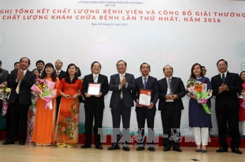 Bệnh viện Nhi đồng 1 đoạt giải Nhất Giải thưởng chất lượng khám chữa bệnh năm 2016