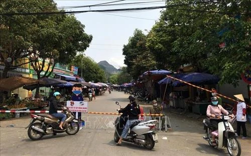Dịch COVID-19: Lai Châu siết chặt quản lý lượng người tại các chợ dân sinh
