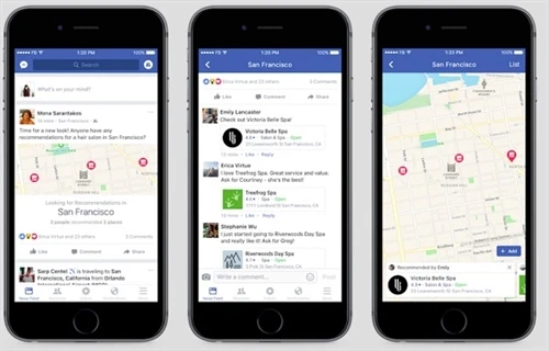 Facebook thêm tính năng đặt vé xem phim, gọi món ăn