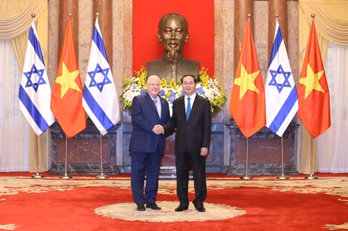 Chủ tịch nước Trần Đại Quang hội đàm với Tổng thống Nhà nước Israel