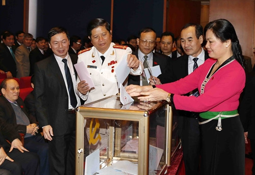 Đại hội Đảng toàn quốc lần thứ XII: Tiến hành bỏ phiếu bầu Ban Chấp hành Trung ương khóa XII