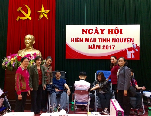 Phường Bưởi hưởng ứng tháng tình nguyện hiến máu cứu người