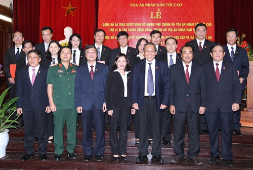 Tòa án Nhân dân Tối cao tổ chức Lễ công bố và trao Quyết định bổ nhiệm một số chức vụ