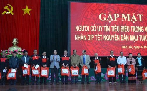 Đắk Lắk phát huy vai trò của người có uy tín trong đồng bào các dân tộc thiểu số