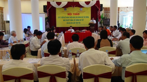 Hội thảo khu vực phía Nam lấy ý kiến hoàn thiện dự thảo Luật Dân tộc