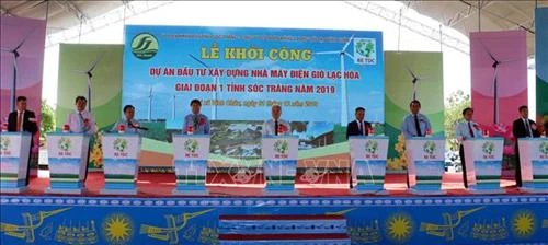 Sóc Trăng khởi công xây dựng Nhà máy điện gió Lạc Hòa