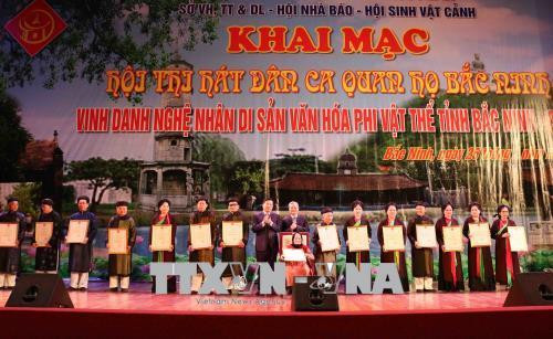 Bắc Ninh vinh danh 47 nghệ nhân lĩnh vực di sản văn hóa phi vật thể