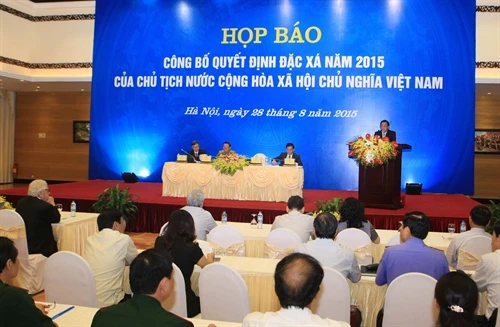 Công bố quyết định đặc xá năm 2015 của Chủ tịch nước