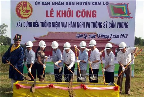 Xây dựng Đền tưởng niệm vua Hàm Nghi tại Di tích Quốc gia Tân Sở