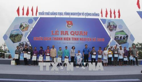 Lễ ra quân chiến dịch Thanh niên tình nguyện hè 2018