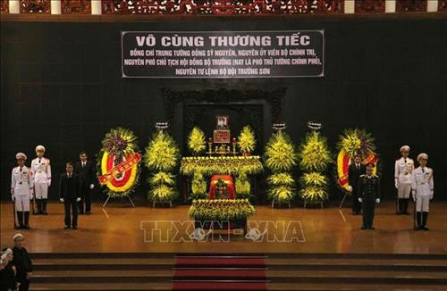 Cử hành trọng thể Lễ tang Trung tướng Đồng Sỹ Nguyên theo nghi thức cấp Nhà nước