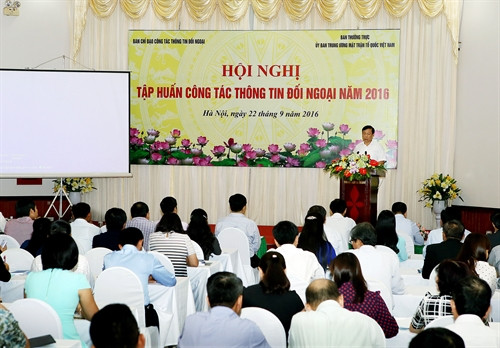 Hội nghị tập huấn công tác thông tin đối ngoại năm 2016