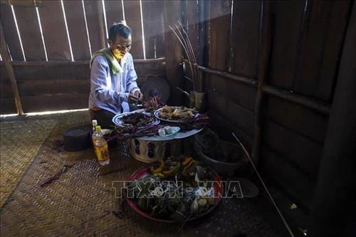 Đồng bào dân tộc Cống ở xã Pa Thơm đón Tết hoa mào gà