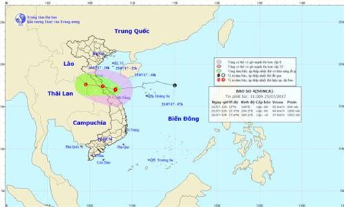 Quảng Trị ứng phó với bão số 4