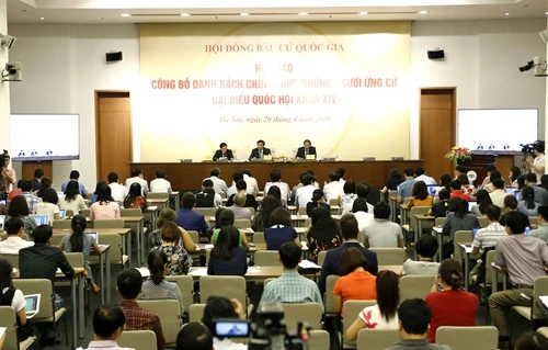 Công bố danh sách 870 người chính thức ứng cử đại biểu Quốc hội khóa XIV