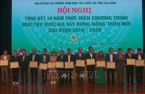 Cao Bằng tổng kết 10 năm thực hiện Chương trình mục tiêu quốc gia xây dựng nông thôn mới giai đoạn 2010 - 2020