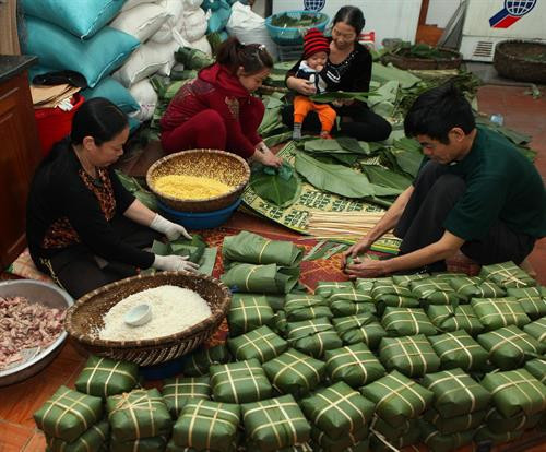 Làng nghề bánh chưng Thủy Đường