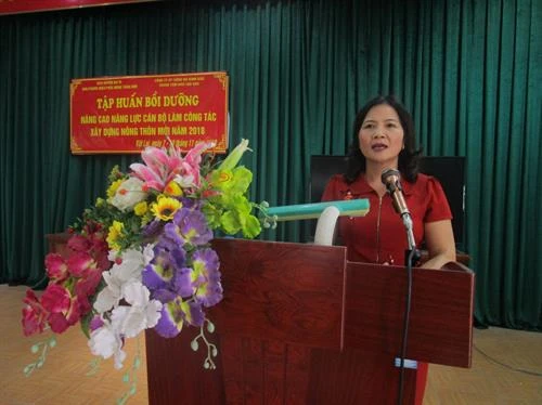 Ba Vì bồi dưỡng nâng cao năng lực cán bộ làm công tác xây dựng nông thôn mới