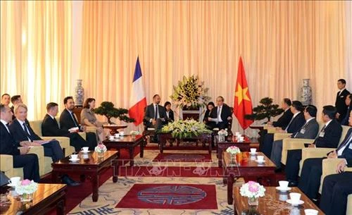 Bí thư Thành uỷ Thành phố Hồ Chí Minh Nguyễn Thiện Nhân hội kiến Thủ tướng Cộng hòa Pháp