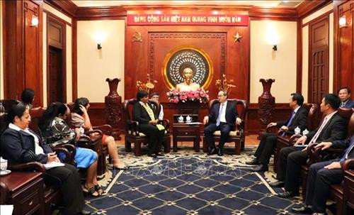 ​Lãnh đạo Thành phố Hồ Chí Minh tiếp đoàn đại biểu Đảng Cộng sản Cu Ba