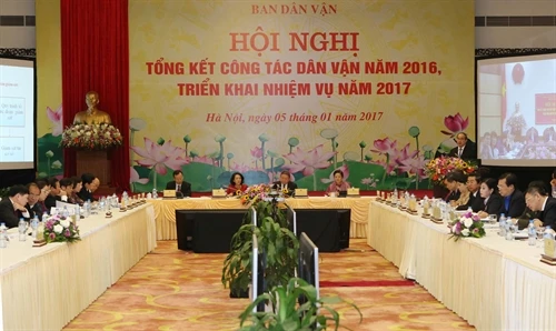 Hội nghị trực tuyến toàn quốc triển khai công tác dân vận năm 2017