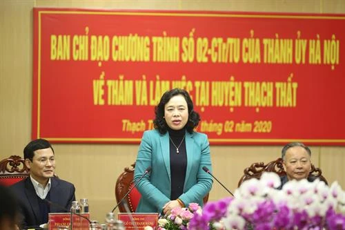 Huyện Thạch Thất xây dựng nông thôn mới gắn với tạo việc làm, nâng cao thu nhập người dân