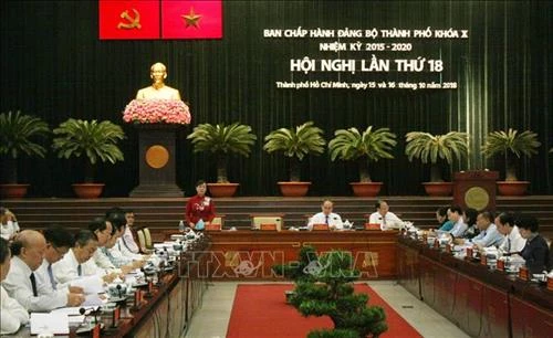 Khai mạc Hội nghị lần thứ 18 Ban Chấp hành Đảng bộ Thành phố Hồ Chí Minh khóa X