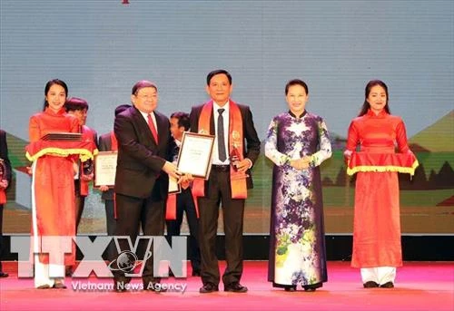 Chủ tịch Quốc hội Nguyễn Thị Kim Ngân dự Lễ tôn vinh và trao tặng danh hiệu "Nông dân Việt Nam xuất sắc 2018"