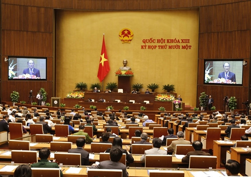 Đại biểu Quốc hội nghe báo cáo tổng kết công tác nhiệm kỳ