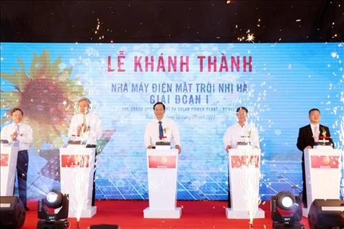  Ninh Thuận khánh thành nhà máy điện mặt trời Nhị Hà