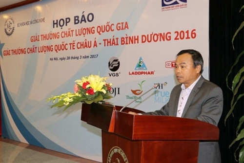 Họp báo về Giải thưởng Chất lượng Quốc gia và Giải thưởng Chất lượng quốc tế châu Á - Thái Bình Dương năm 2016