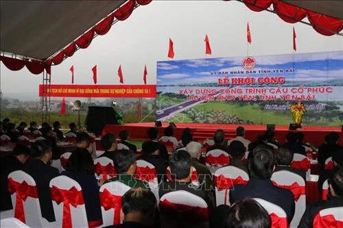 Khởi công xây dựng cầu Cổ Phúc ở Yên Bái